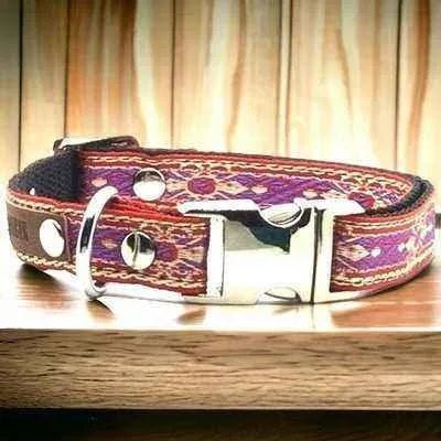 Opulent Paws Personalised Cotton Couture Dog Collar-0